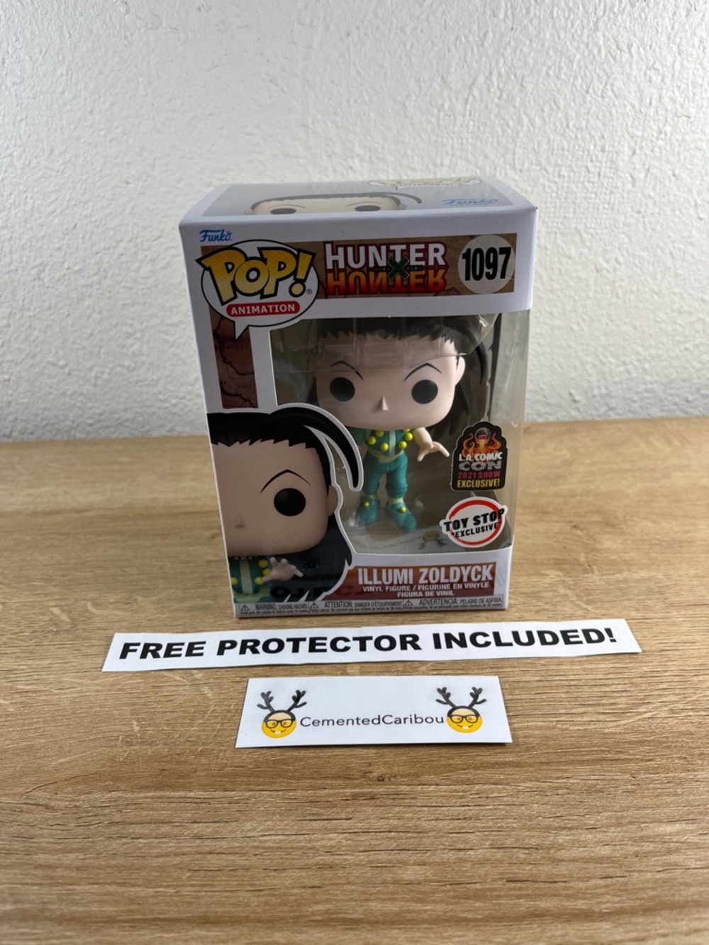 Illumi Zoldyck Funko Pop #1097 Hunter X Hunter LACC 2021 Toy Stop Excl NEAR MINT